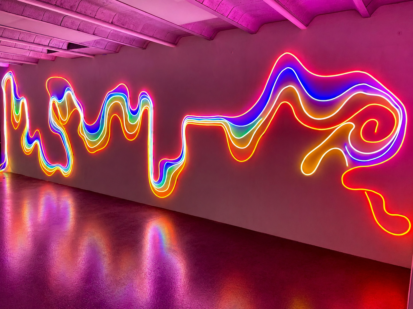Light Drawings by Florian Mehnert, Space25 installation view