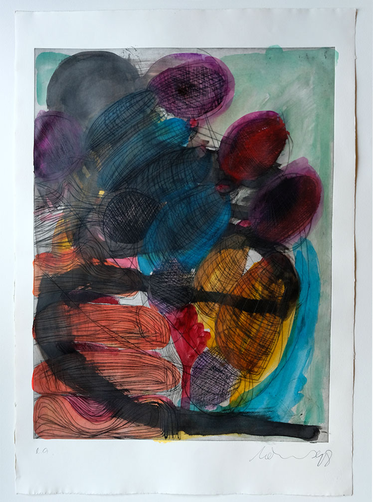 Overpainted Etching