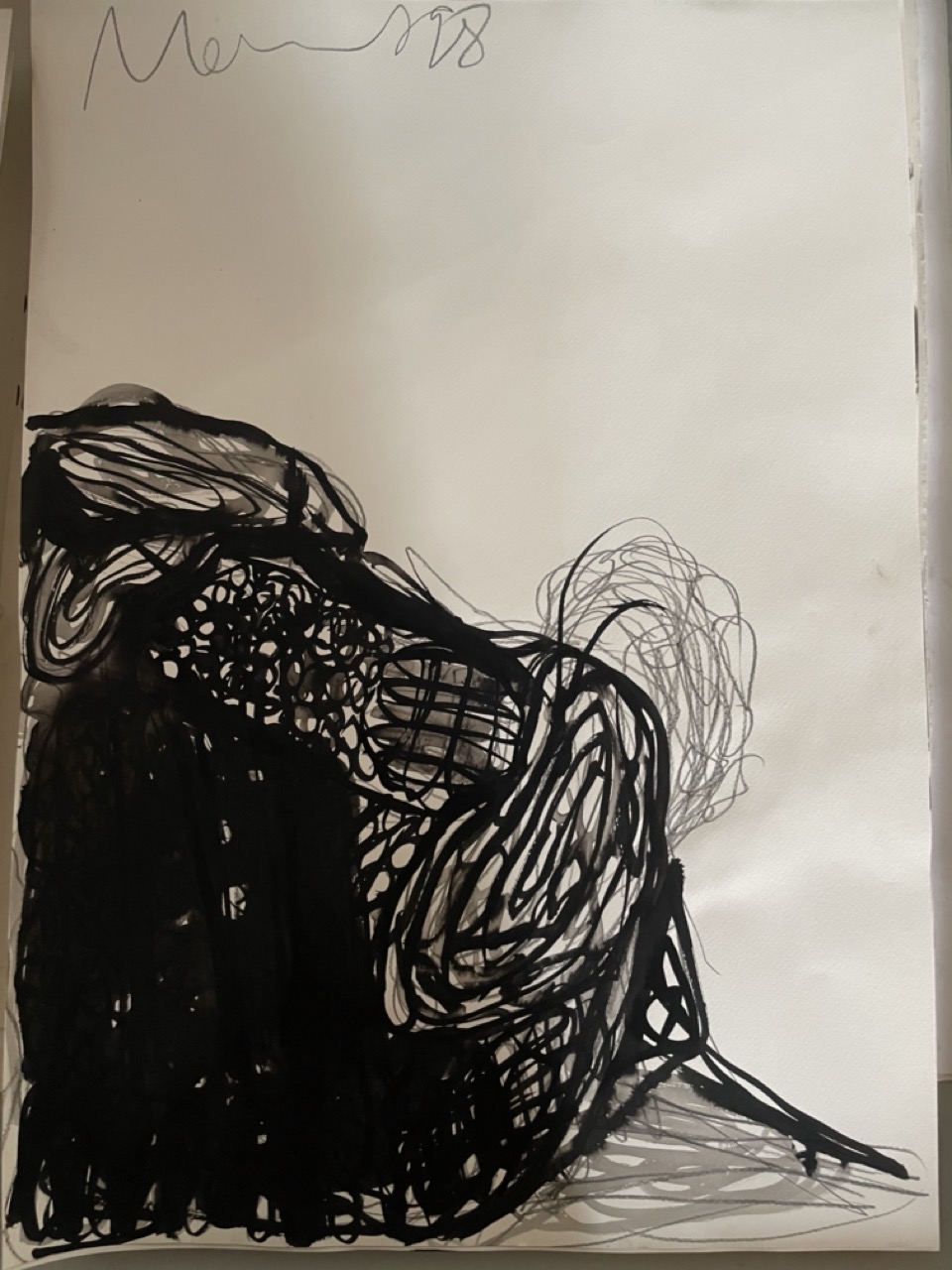 Florian Mehnert, Untitled, 1998, ink and graphite on paper