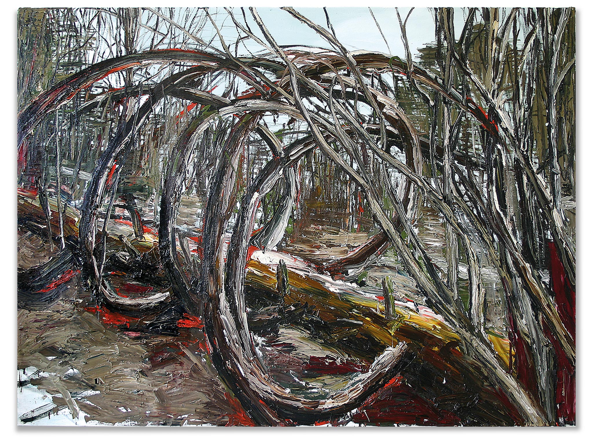 Baumwirbel, Oil on canvas, 220 x 180 cm, 2008
